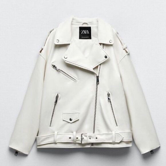 Zara Faux Leather Jacket New - Picture 4 of 7